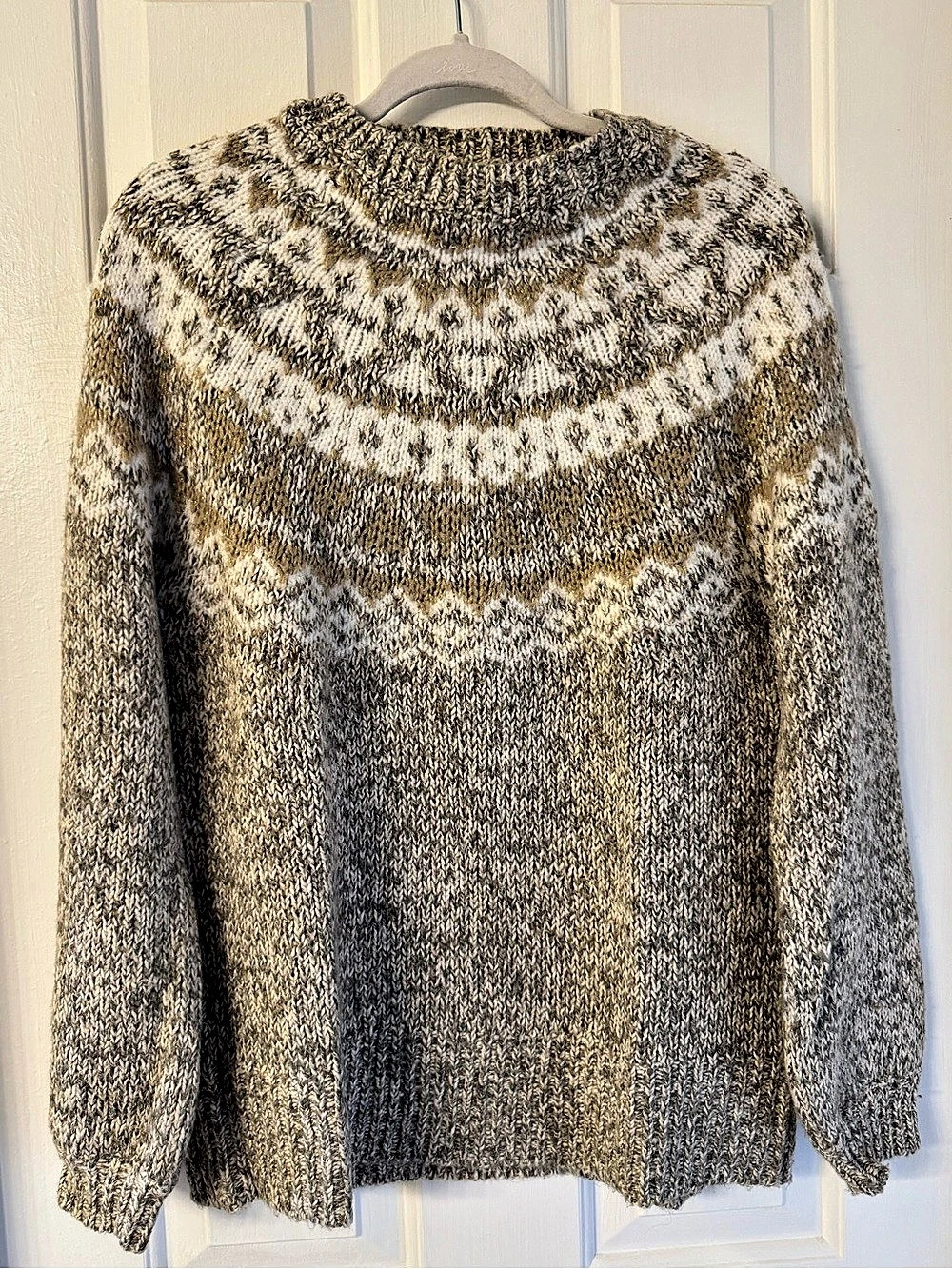LOFT Women's Geometric Knit Sweater Size Medium